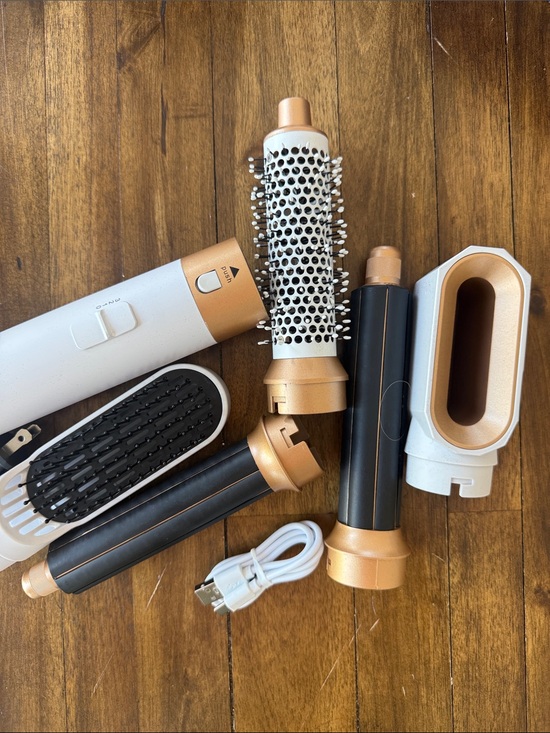 Source Unknown Other - Hair Styling Attachments in White, Black, and Rose Gold
